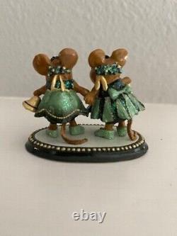 Wee Forest Folk Christmas Bells Holiday Special M-304c Retired Green