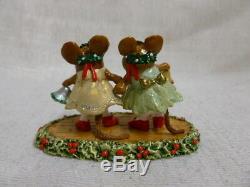 Wee Forest Folk Christmas Bells Holiday Special M-304c Retired Green Yellow