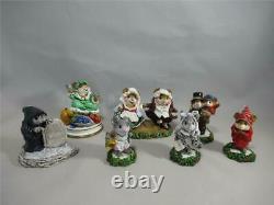 Wee Forest Folk Christmas Carol Series Lot of 7 Piece Set Retired WFF