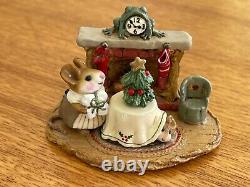 Wee Forest Folk Christmas Eve M-191 Mint, Vintage 1993, Retired, Signed, WFF Box