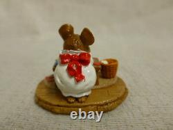 Wee Forest Folk Clementine Special Edition White M-204 Mouse Valentines Retired