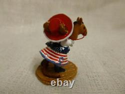 Wee Forest Folk Clippity Clop Fourth of July Special M-290a Retired Horse Cowboy