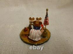 Wee Forest Folk Country Classroom Fourth of July Special M-268 Retired