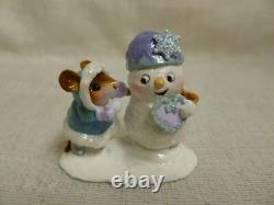 Wee Forest Folk Crystal And Snowman LE Christmas Special Retired