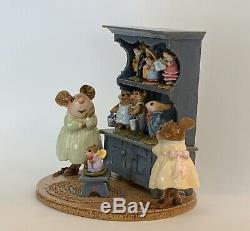 Wee Forest Folk Curio RETIRED SPECIAL BLUE ANNETTES 100th BIRTHDAY with 6 Minis
