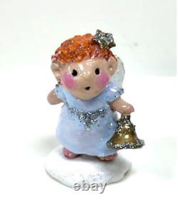 Wee Forest Folk EV-1 Angel with Bell Blue Special (Retired)