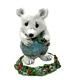 Wee Forest Folk EV-3 Polar Bear with Holly Teal Special (RETIRED)