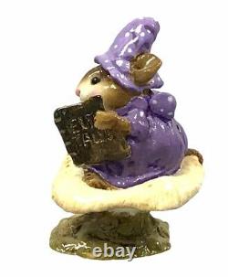 Wee Forest Folk Elf Tales M-163 PURPLE RETIRED With Box RARE