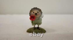 Wee Forest Folk FB-2 Hedgehog With Flower 2007 Retired 2008 With Box
