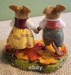 Wee Forest Folk Fall/Autumn Leaf Lovers M-701 (Retired)