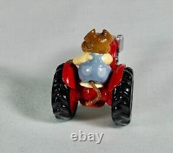 Wee Forest Folk Field Mouse Special Edition M133 Red Tractor Farmer Retired