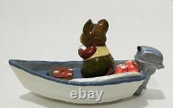 Wee Forest Folk Fishin' Chip MS-14 Retired 1985 WP Signed Figure