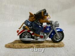 Wee Forest Folk Free Wheelin Fourth of July Special M-314a Retired Motorcycle