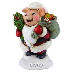 Wee Forest Folk HOLLY HOG, WFF# P-11s, Forget-Me-Not Series, Retired LTD Pig