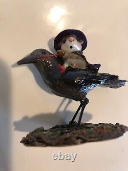 Wee Forest Folk Halloween RAVEN RED EYE Retired Witch on CrowithRaven 2