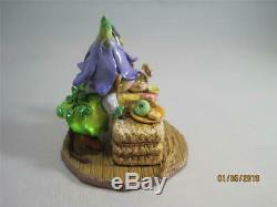 Wee Forest Folk Halloween on a hay Bale Retired WFF New in Box