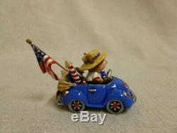 Wee Forest Folk Honk For The USA Fourth of July Special m-454e Retired Mouse