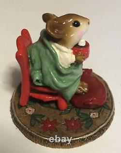 Wee Forest Folk Hot Cocoa Christmas Limited Edition M-269 Retired 2002