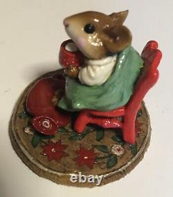 Wee Forest Folk Hot Cocoa Christmas Limited Edition M-269 Retired 2002