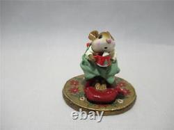 Wee Forest Folk Hot Cocoa Christmas Limited Edition Retired 2002 Cute WFF