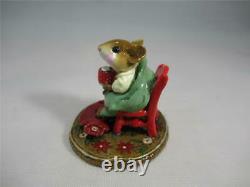 Wee Forest Folk Hot Cocoa Christmas Limited Edition Retired 2002 Cute WFF