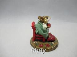 Wee Forest Folk Hot Cocoa Christmas Limited Edition Retired 2002 Cute WFF