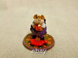 Wee Forest Folk Hot Cocoa Halloween Edition M-269s Retired Mouse Pumpkin