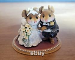 Wee Forest Folk Just Married 1994 with Cream Flowers RARE and Retired