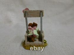 Wee Forest Folk Kissin' Kate Special Ed Grey Green M-323 Mouse Valentine Retired