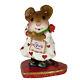 Wee Forest Folk LOVING YOU! , WFF# M-634, Valentines Love Mouse, RETIRED