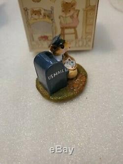Wee Forest Folk LTD-1 Postmouster retired 1984 Signed William Peterson RARE