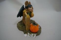 Wee Forest Folk Little Halloween Boy Bat With Pumpkins Special Ed m-345 Retired