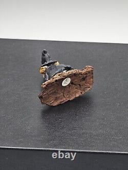 Wee Forest Folk M-044 Witch Mouse Wooden Base 1980 (RETIRED)
