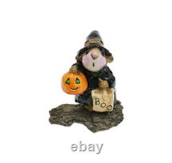 Wee Forest Folk M-044 Witch Mouse Wooden Base (RETIRED)