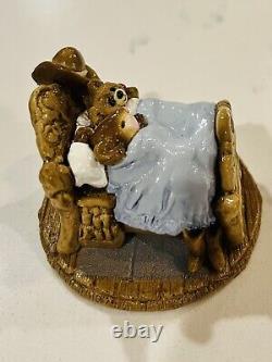 Wee Forest Folk M-075 Mousey's Teddy (RETIRED) 1982 With Box