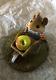 Wee Forest Folk M-104 Harvest Mouse Apple RETIRED Annette Peterson Rare