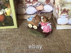 Wee Forest Folk M-128 Strolling With Baby (blue Blanket) Retired