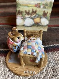 Wee Forest Folk M-136 Sweet Dreams Pink 1986 WFF Mint withBox (RETIRED)