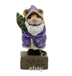 Wee Forest Folk M-164 Father Chris-Mouse Purple Special (Retired)