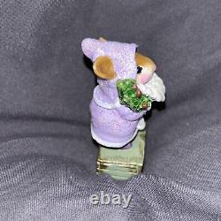 Wee Forest Folk M-164 Father Chris Mouse Purple Special (Retired) RARE 1989 Noel