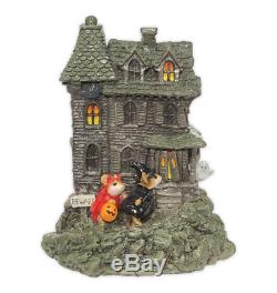 Wee Forest Folk M-165 Haunted Mouse House Dark Grey (RETIRED)