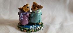 Wee Forest Folk M-173 Silent Night Teal and Purple 1991 retired