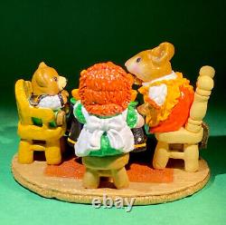 Wee Forest Folk M-177 TEA FOR THREE. Limited Edition/Retired. Free Shipping