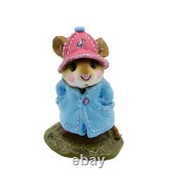 Wee Forest Folk M-180 April Showers Aqua & Pink Special (RETIRED)