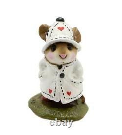 Wee Forest Folk M-180 April Showers White with Hearts Special (RETIRED)