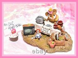 Wee Forest Folk M-202 The Yard Sale RETIRED Mouse Raggedy Ann Doll TV WFF