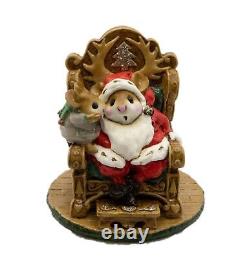 Wee Forest Folk M-203 A Christmas Wish Brown Chair (Retired)