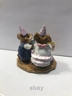 Wee Forest Folk M-224a Party Kids JUST RETIRED 2021 purple ribbons version