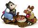 Wee Forest Folk M-244 Possum's Pizza Party Blue (Retired)