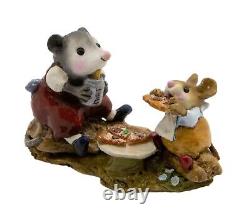 Wee Forest Folk M-244 Possum's Pizza Party Red (Retired)